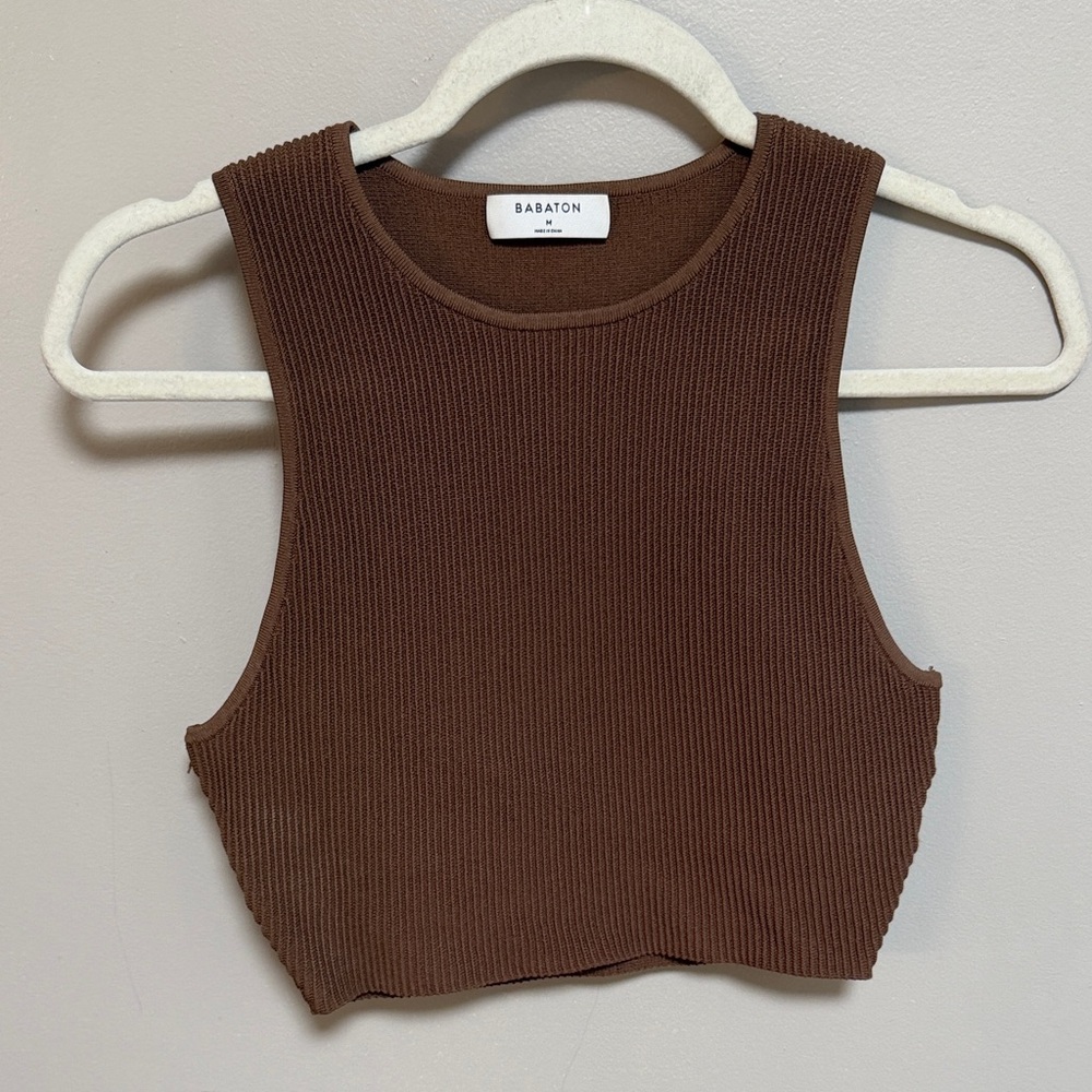 Babaton Ribbed Tank Size M